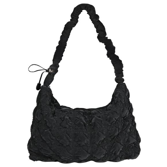 Quilted Puffer Tote Bag Crossbody Bags, Large Nylon Puffy Quilted O_O - Picture 1 of 6